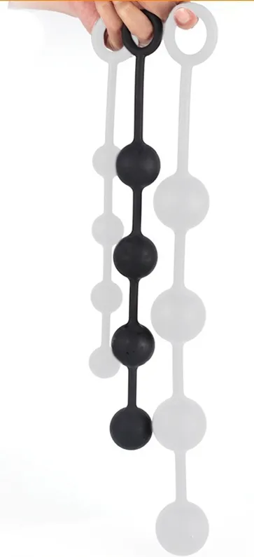 Boules anales en silicone QUARTY M 35 x 4cm