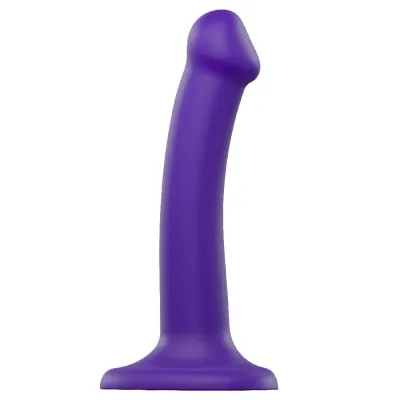 Dildo ventouse Dual Density - Small Violet