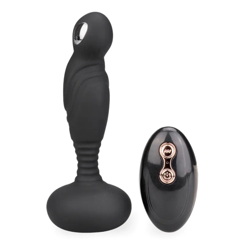 Vibromasseur anal Stimulateur prostatique vibration et électrostimulation Venezia - Noir