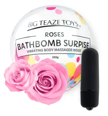 Bombe de bain Moussante avec Vibro Parfum Rose