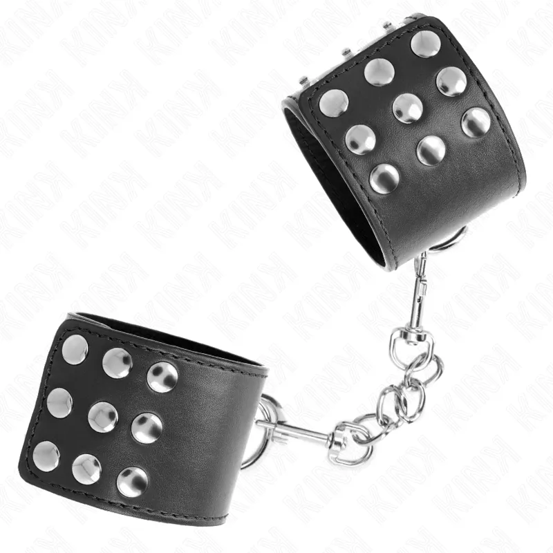 Menottes Appui-Poignets Réglables Noir 19-24cm - KINK