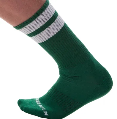 Chaussettes GYM SOCKS Vert-Blanc