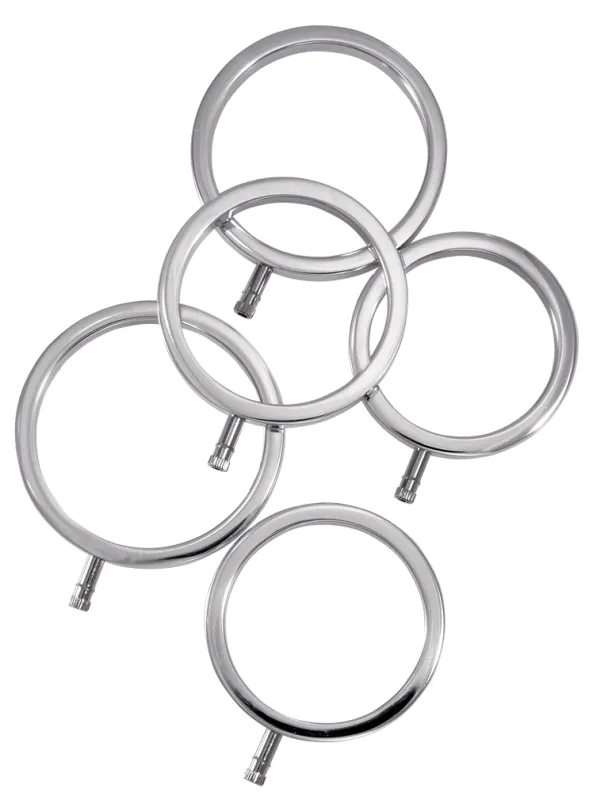 Lot de 5 Anneaux péniens Électro ELECTRARINGS Electrastim