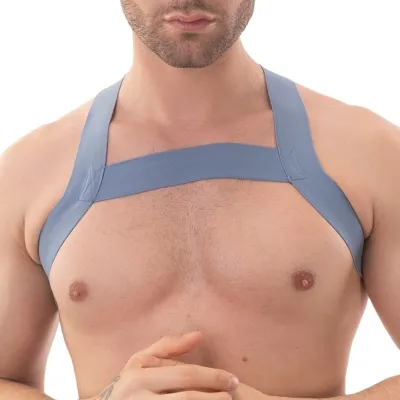 Barcode Berlin Harnais élastique MATT POP Bleu