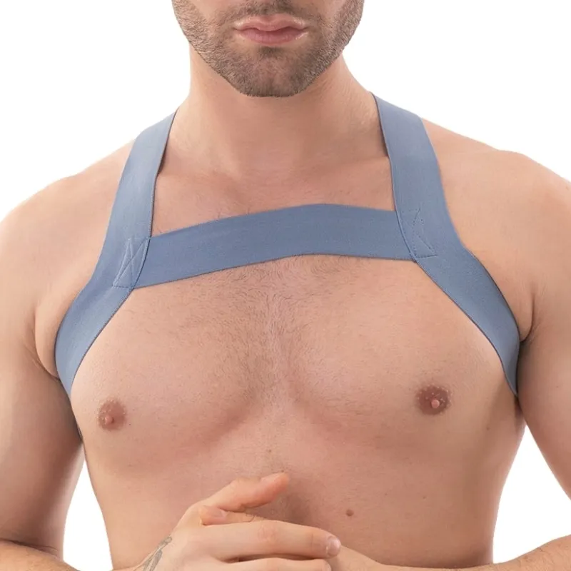 Barcode Berlin Harnais élastique MATT POP Bleu
