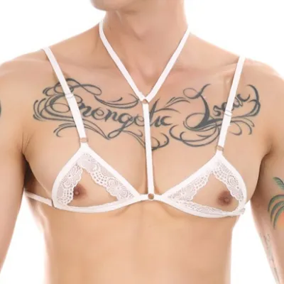 NoGenderWear Mini Soutien-gorge WATCH TETONS Blanc
