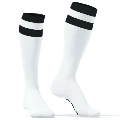 Chaussettes hautes HARD SneakXX Blanc-Noir