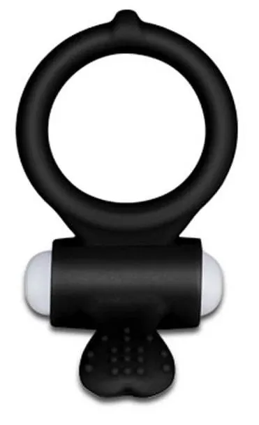 Anneau vibrant Power Clit Heart – Noir