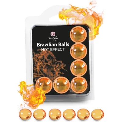 Boules de massage effet chaud Brazilian Balls x6 - Secret Play