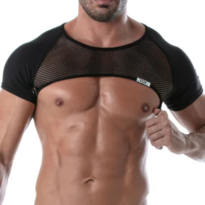 TOF Paris Crop Harnais CIRCUIT MESH Noir