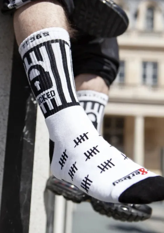 Sk8erboy Chaussettes blanches LOCKED Sk8erboy
