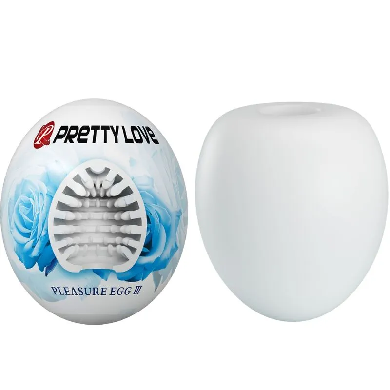 Masturbateur Masculin Pretty Love Blanc d'Oeuf TPR - Pretty Love