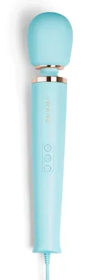 Wand POWERFUL PLUG-IN 34cm - Tête 62mm Bleu Ciel