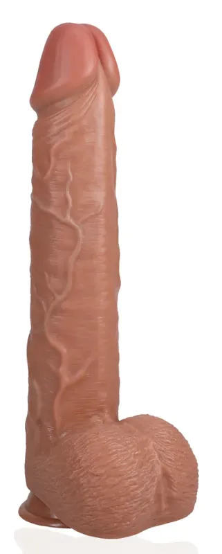 Gode Réaliste EXTRA LONG 31 x 7.5cm Marron
