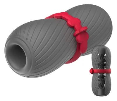 Masturbateur souple DRUM Gris