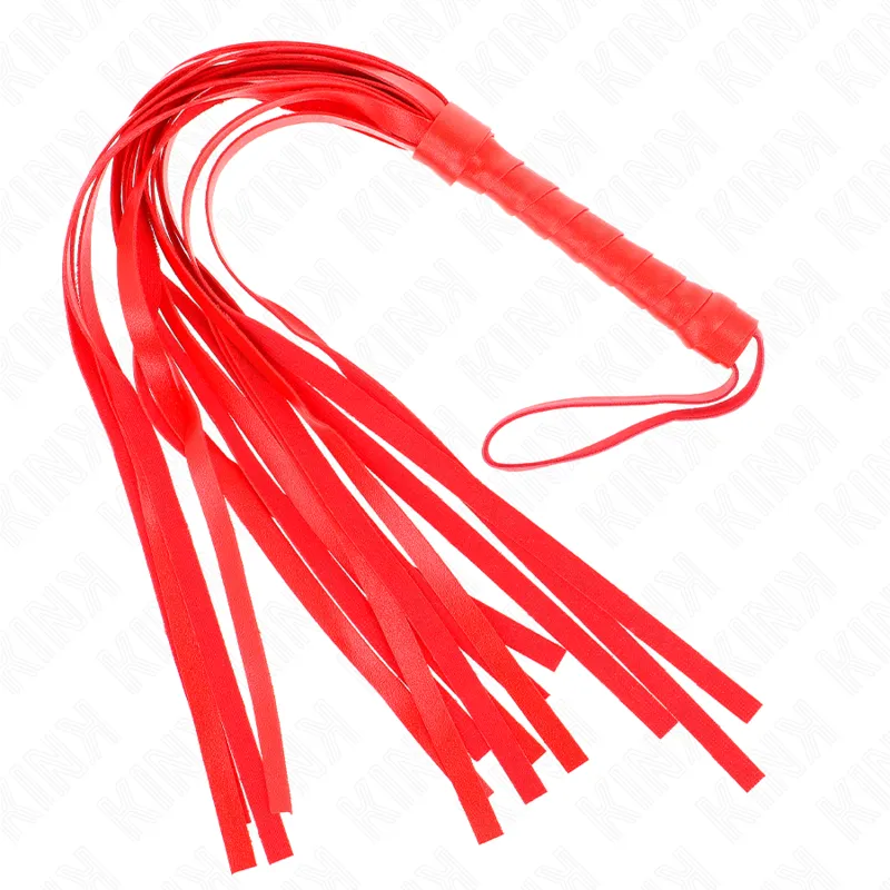Martinet BDSM rouge simple 45 cm - Kink