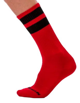 Barcode Berlin Chaussettes GYM SOCKS Rouge-Noir
