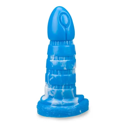 Gode godemichet ventouse créature mythologique Jormungand gode vaginal ou anal homme ou femme - Bleu