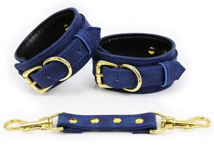 Menottes Simili PIN LOCK Bleu