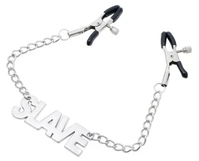 Pince-Tétons avec plaque SLAVE 40cm