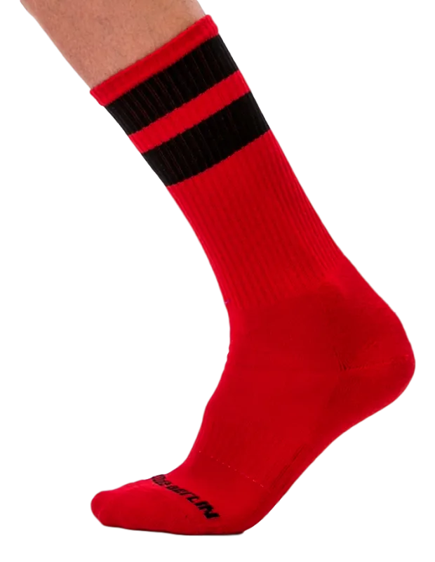 Chaussettes GYM SOCKS Rouge-Noir