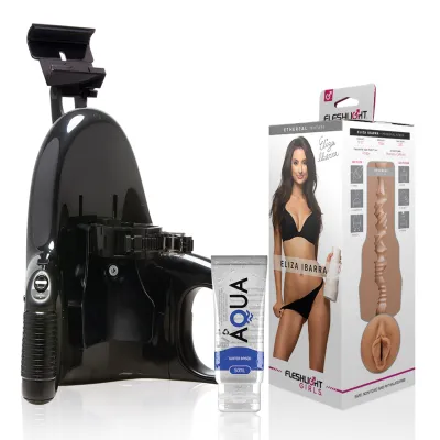 Pack Masturbateur Automatique + Vagin Eliza Ibarra + Lubrifiant