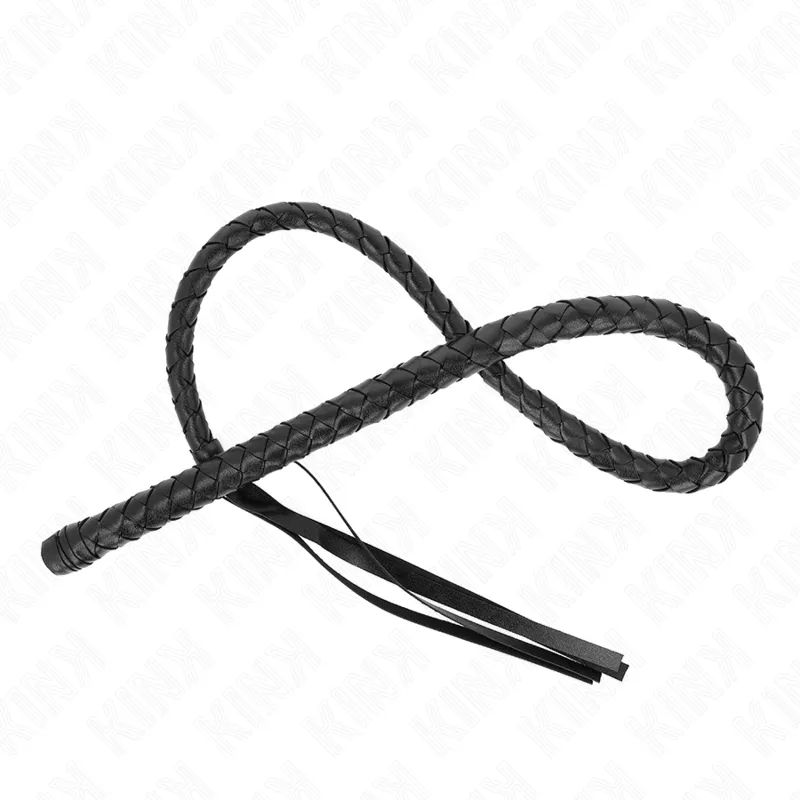 Fouet Bullwhip noir 110 cm - Kink