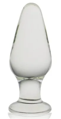Plug en verre ROMANCE 9.5 x 3.8cm Transparent
