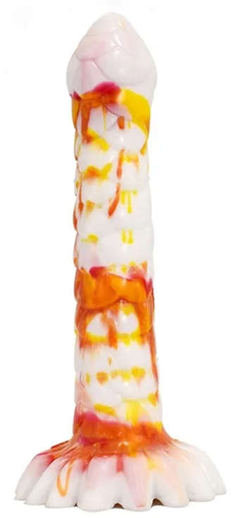 Gode NAGAL 21 x 4cm Blanc-Orange