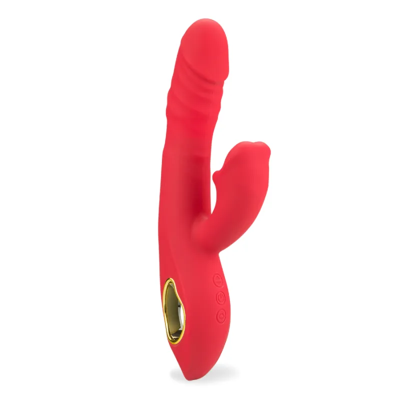 Vibromasseur rabbit va-et-vient et langue Pleasure Rush