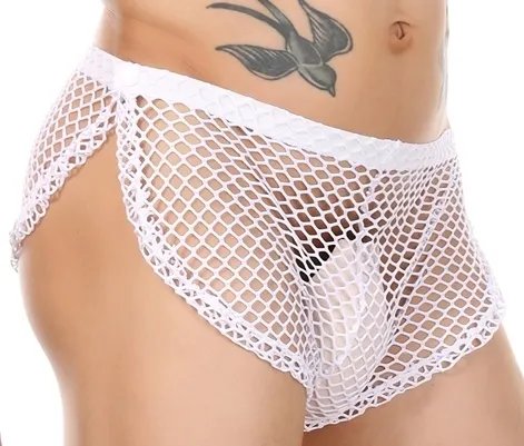 Short sexy Résille OGUSTO Blanc