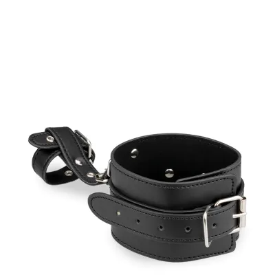 Menottes contrainte en cuir poignets - pouces
