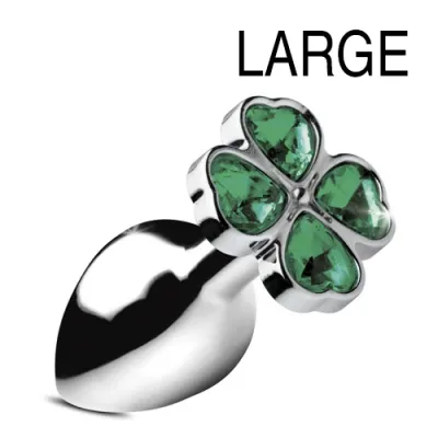Plug bijou LUCKY GEM Trèfle 9 x 4 cm