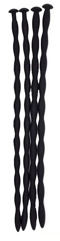 Lot de 4 Tiges d'urètre en silicone 10cm - Diamètre de 7 à 10mm