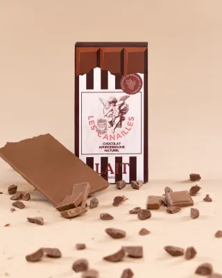 Les Canailles Tablette de Chocolat Aphrodisiaque LAIT 100g
