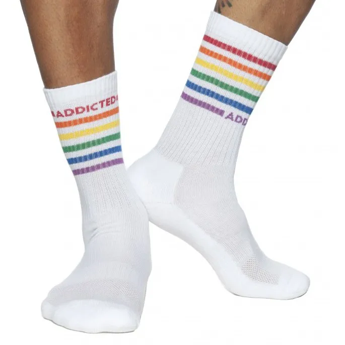 Chaussettes RAINBOW Blanches