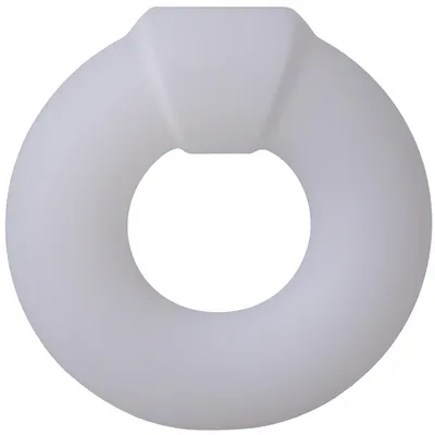 Anneau pénien en silicone THE MEGA RING 23 mm Blanc