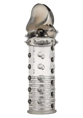Gaine de pénis STUD SLEEVE 15 x 4.2cm Grise