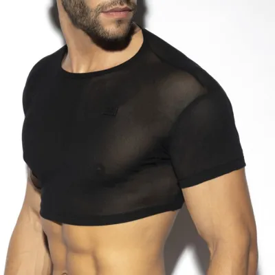 ES Collection Crop Top NET Noir