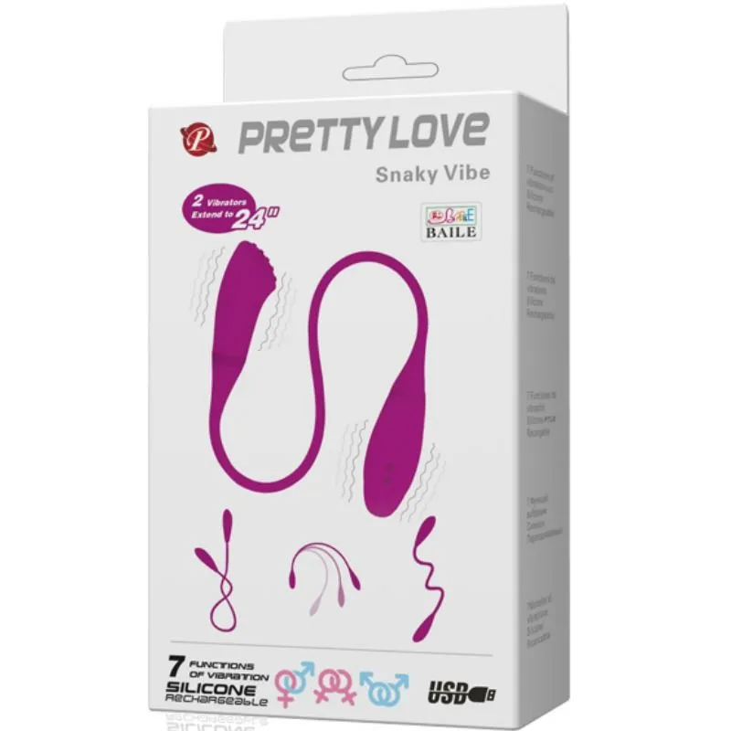 Vibromasseur Smart Snaky Vibe 2 Moteurs - Pretty Love