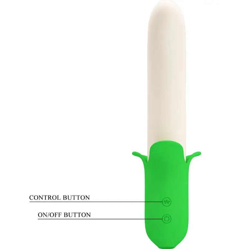Vibromasseur Banana Knight Vert Clair - Pretty Love