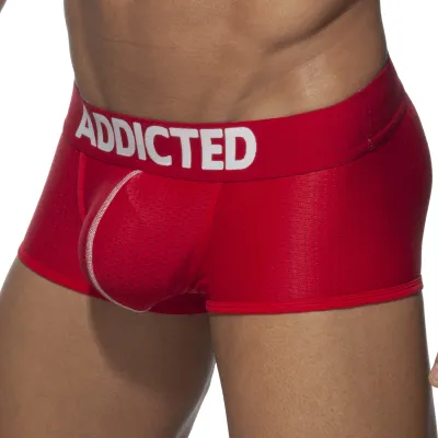 Boxer PUSH UP MESH Rouge