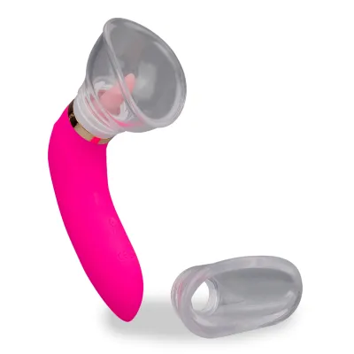 Pompe à vulve avec langue et 2 embouts