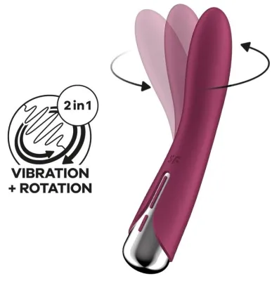 Vibromasseur Point G SPINNING VIBE 1 -11 x 3cm Framboise