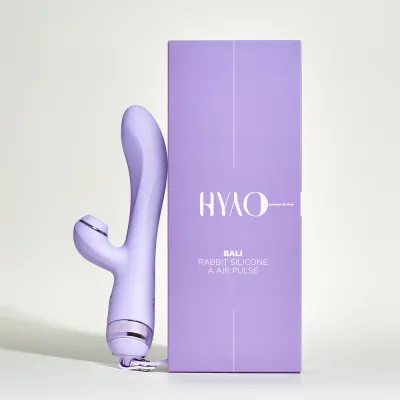 Rabbit à air pulsé Bali de HYYO - totale 23 cm Lilas