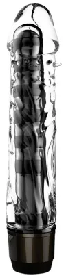 Gode vibrant CHRIS 14 x 3.3cm Transparent