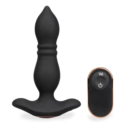 Plug anal télécommandé vibrations et va-et-vient Verso