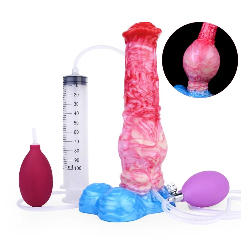 Gode éjaculateur gonflable AIR HUILYS 21 x 6cm