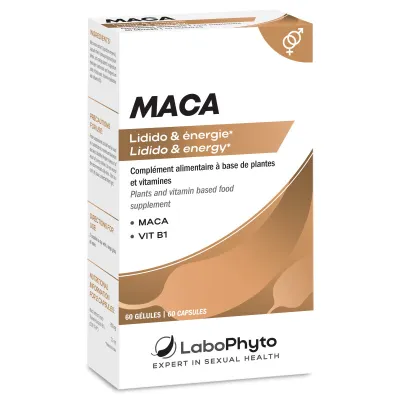 Stimulant Libido Maca 100% végétal 60 gélules