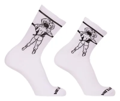 Chaussettes blanches BLOWJOB Barcode